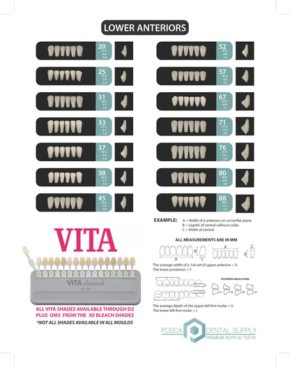 Tooth Order Information